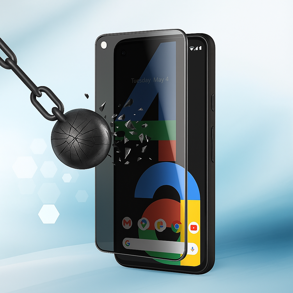 Google bulletproof glass with privacy screen